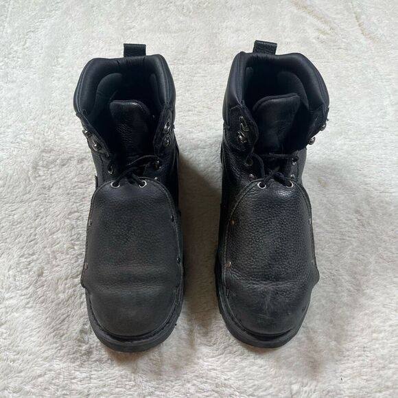 Iron Age Men’s Leather Groundbreaker Steel Toe Work Boots - Picture 2 of 5